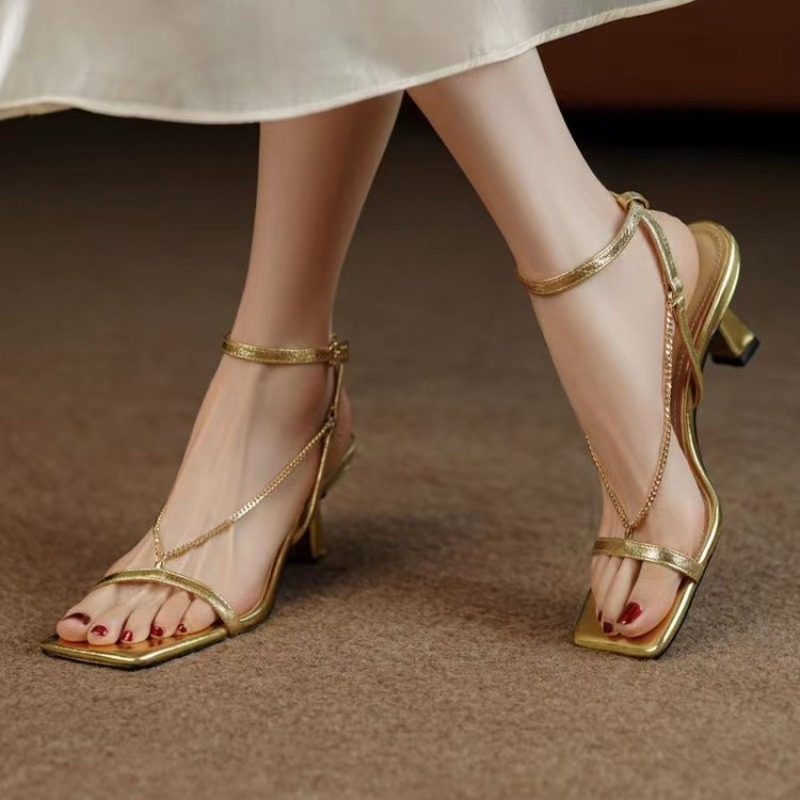 Women'S Fashion Q - Nouvelles sandales d'été à bout carré