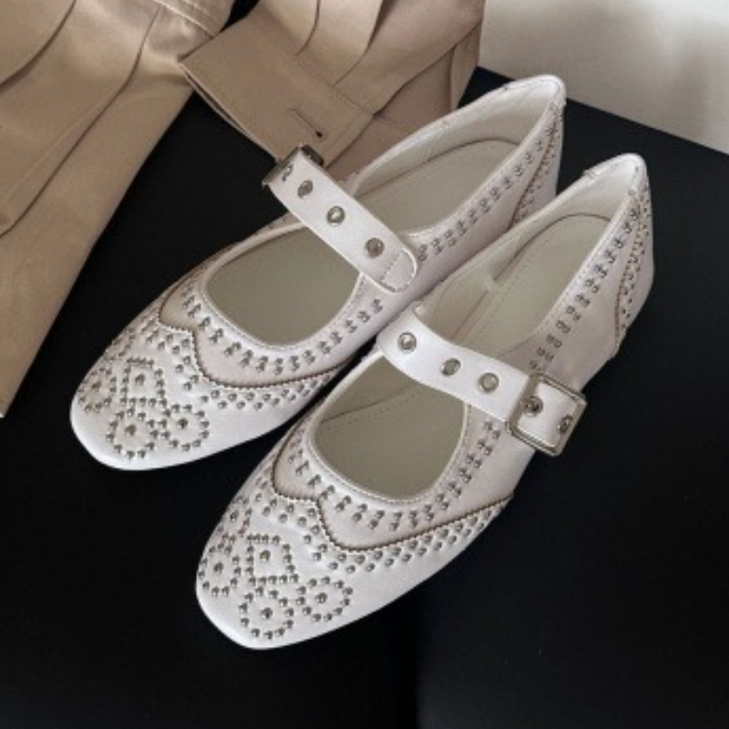 Women Fashion Brand - Rétro Rivet boucle Design appartements femmes
