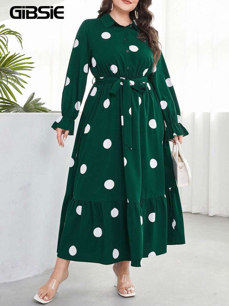 Belted Shirt Dress - Robe chemise GIBSIE grande taille à