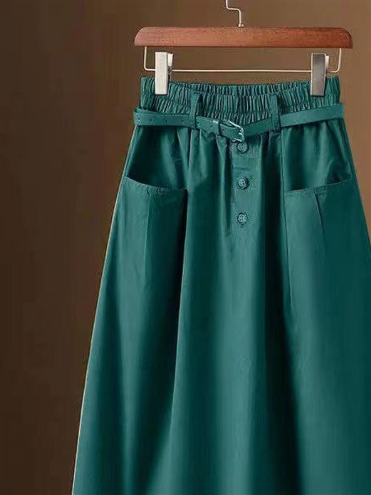 Jupe midi décontractée à trois - A-Line Skirt Midi avis et prix