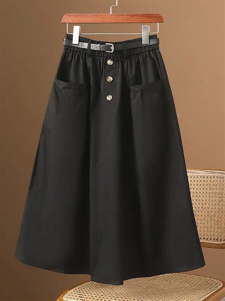 Jupe midi décontractée à trois - A-Line Skirt Midi avis et prix