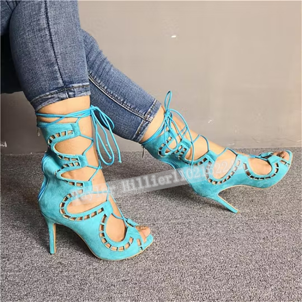 Sandales bleues à bout ouvert  - Women Fashion Show avis et prix