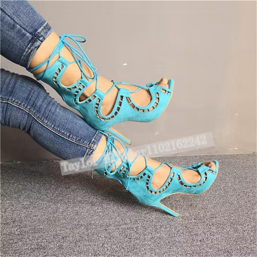Sandales bleues à bout ouvert  - Women Fashion Show avis et prix