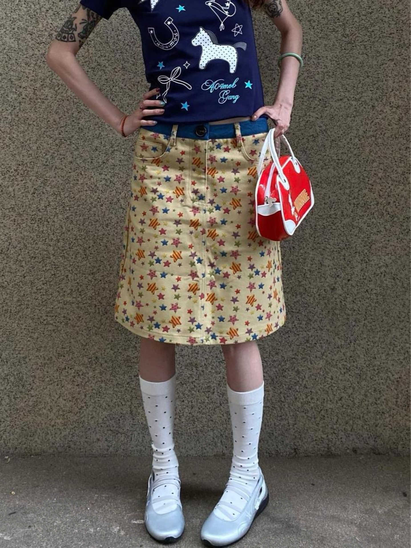 Nouvelle jupe en jean mi-longu - A-Line Skirt Midi avis et prix