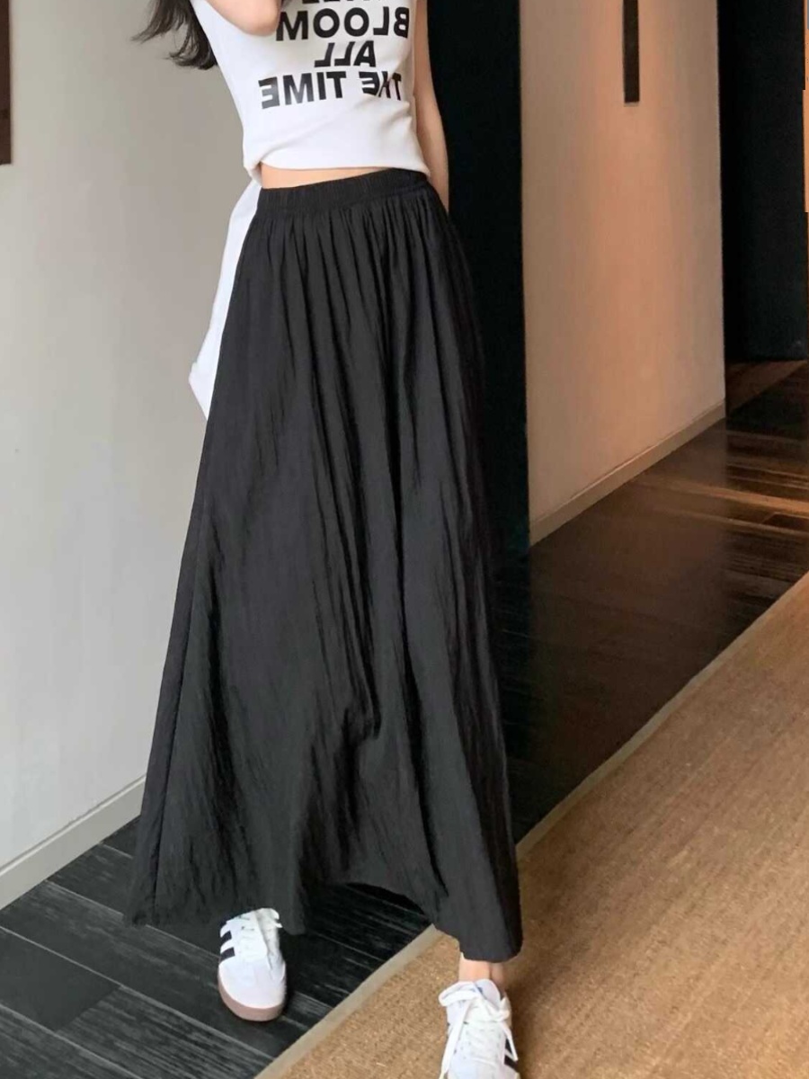Jupe longue plissée drapée tai - A-Line Skirt Midi avis et prix