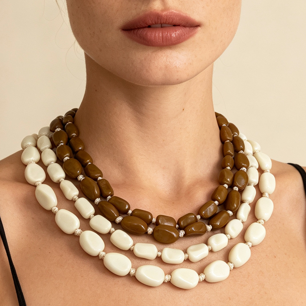 Collier tendance rétro à doubl - Women'S Fashion Ww2 avis et prix