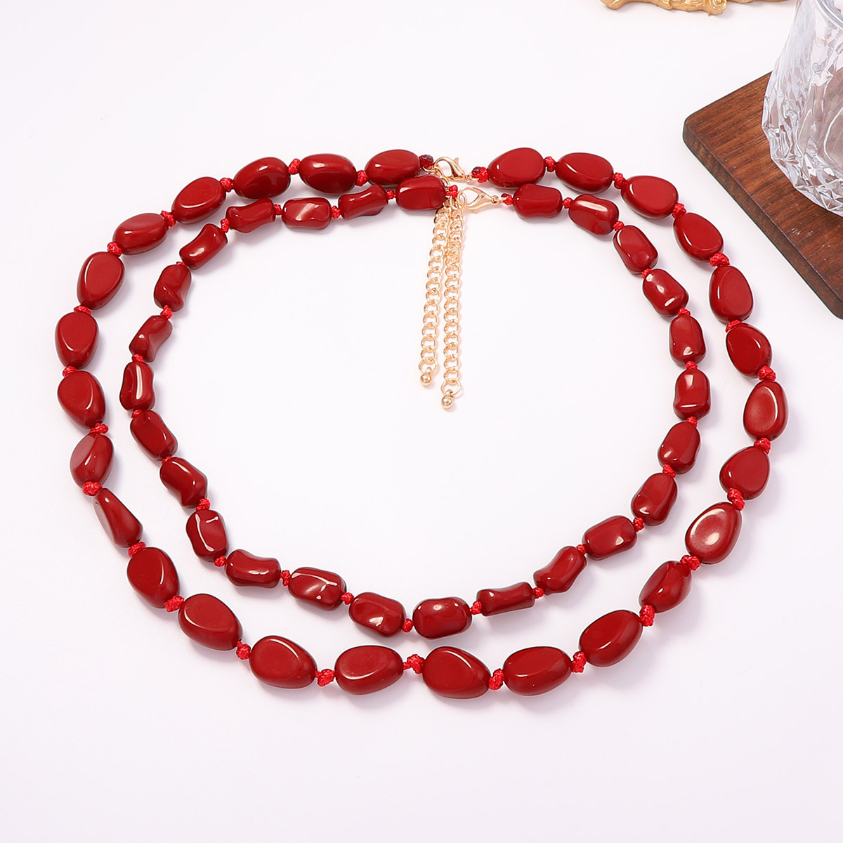 Collier tendance rétro à doubl - Women'S Fashion Ww2 avis et prix