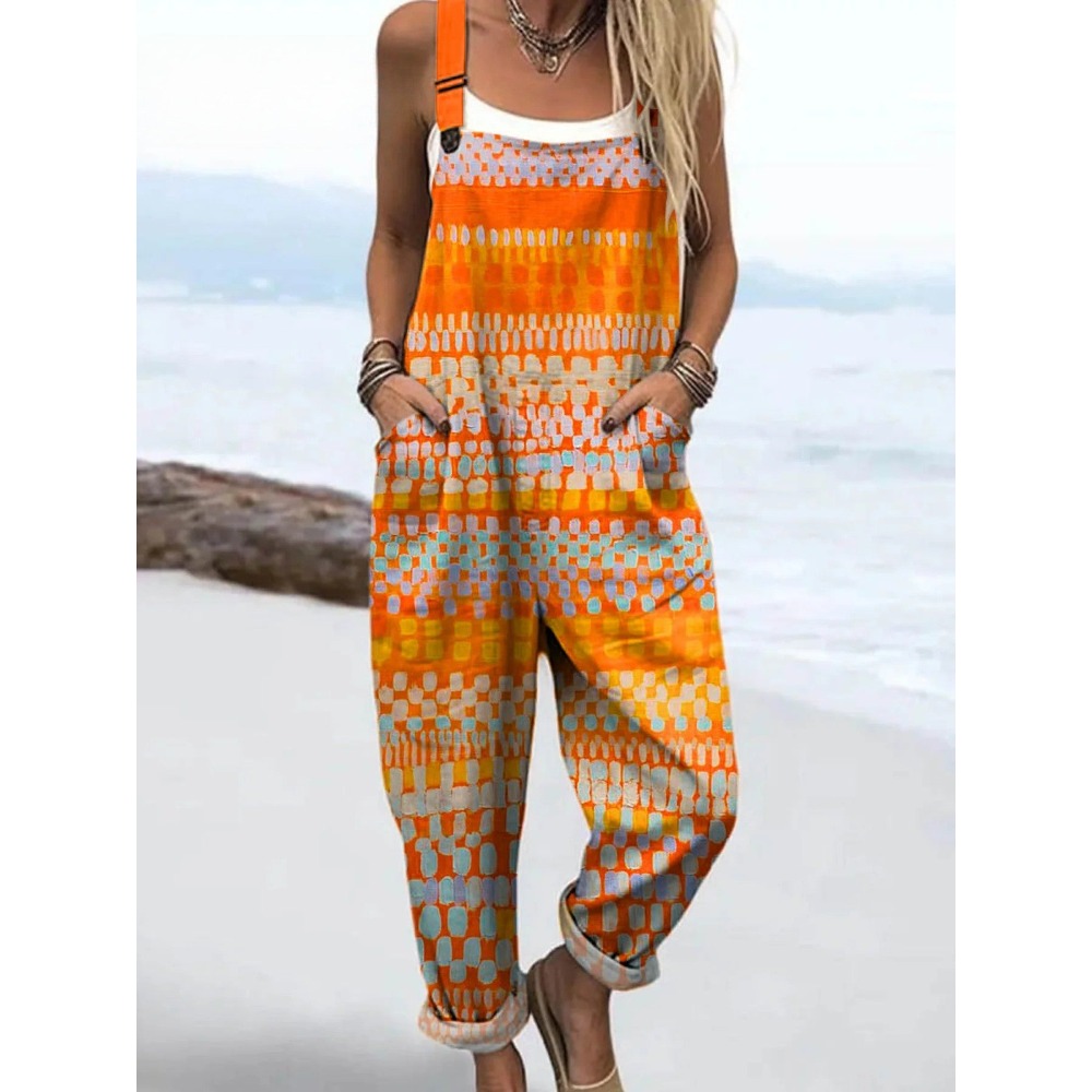 Salopette à blocs de couleurs  - Women'S Fashion Overalls avis et prix