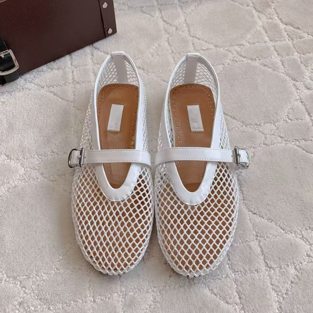 Chaussures plates Mary Jane po - Belted Shirt Dress avis et prix