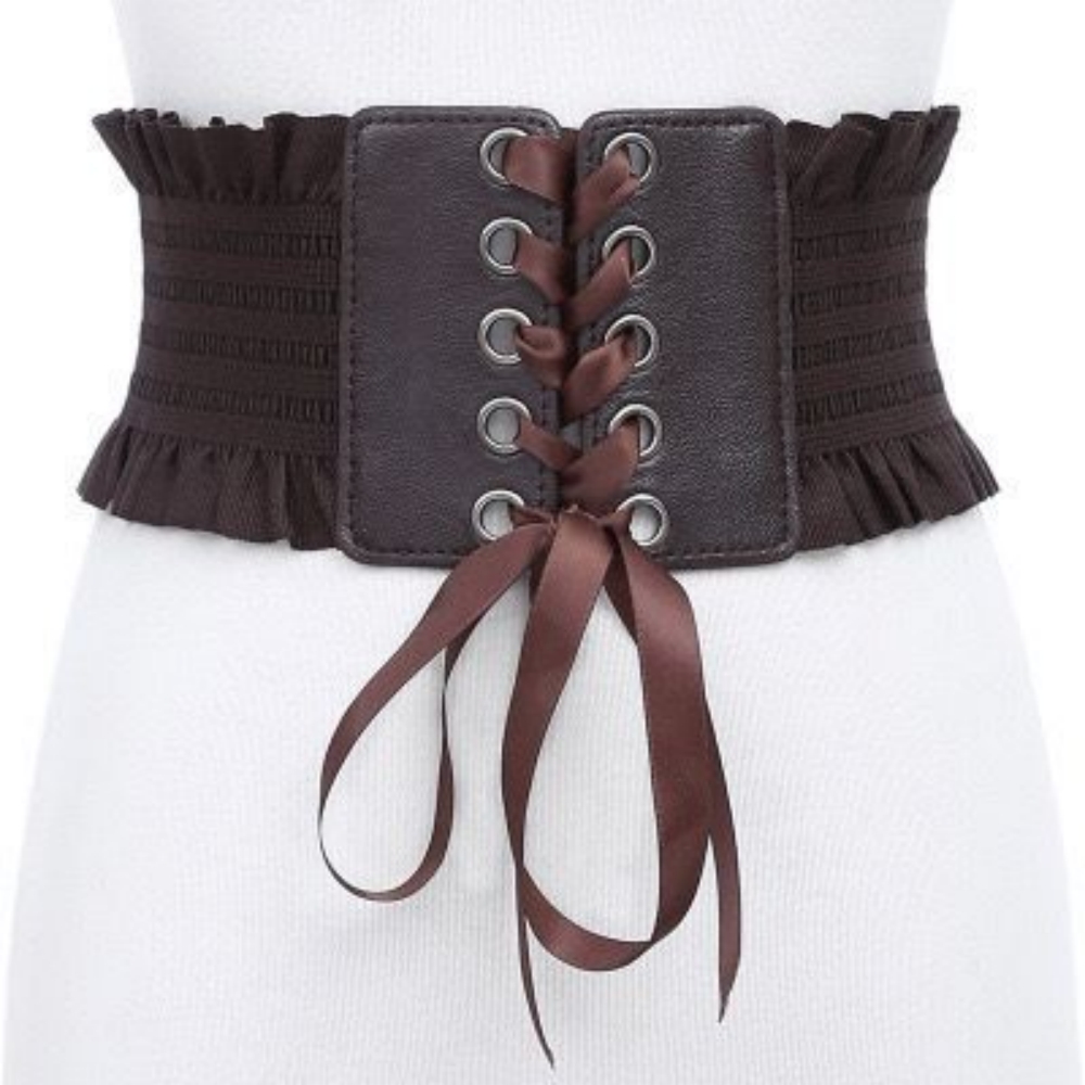 Ceintures corset rétro pour fe - Belted Shirt Dress avis et prix
