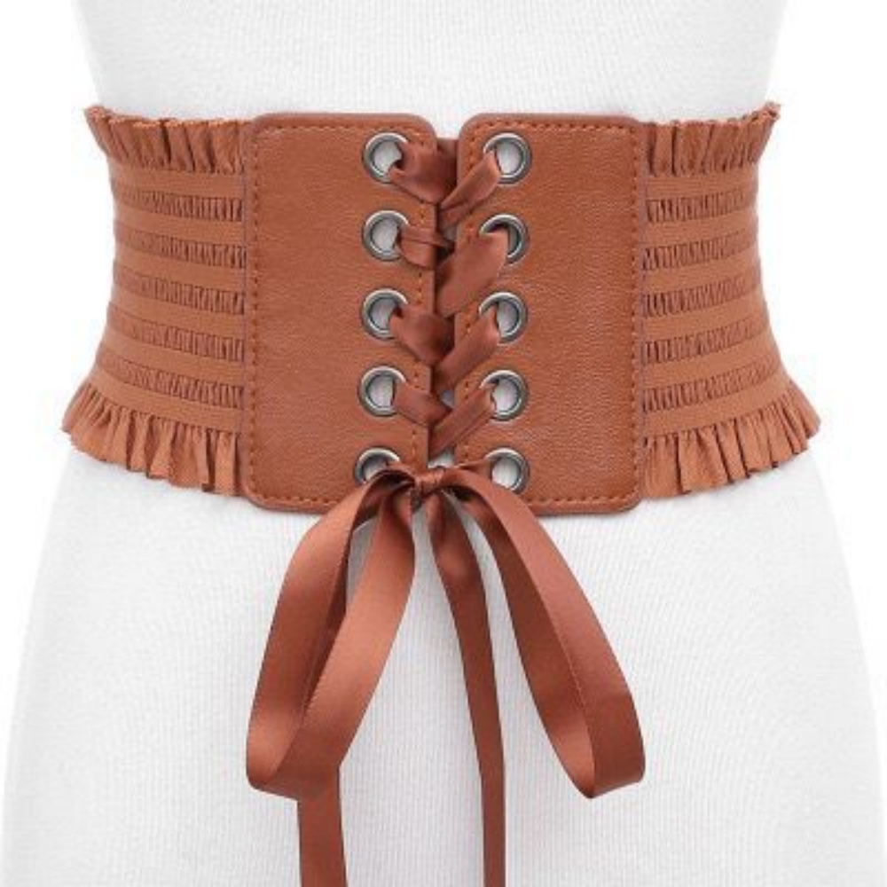 Ceintures corset rétro pour fe - Belted Shirt Dress avis et prix