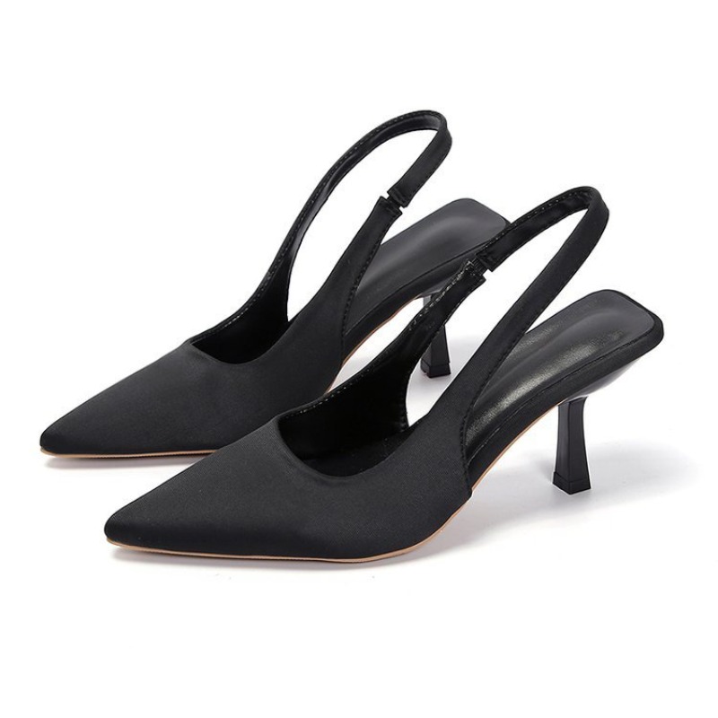 Escarpins élégants à bout poin - Slip Dress Satin avis et prix