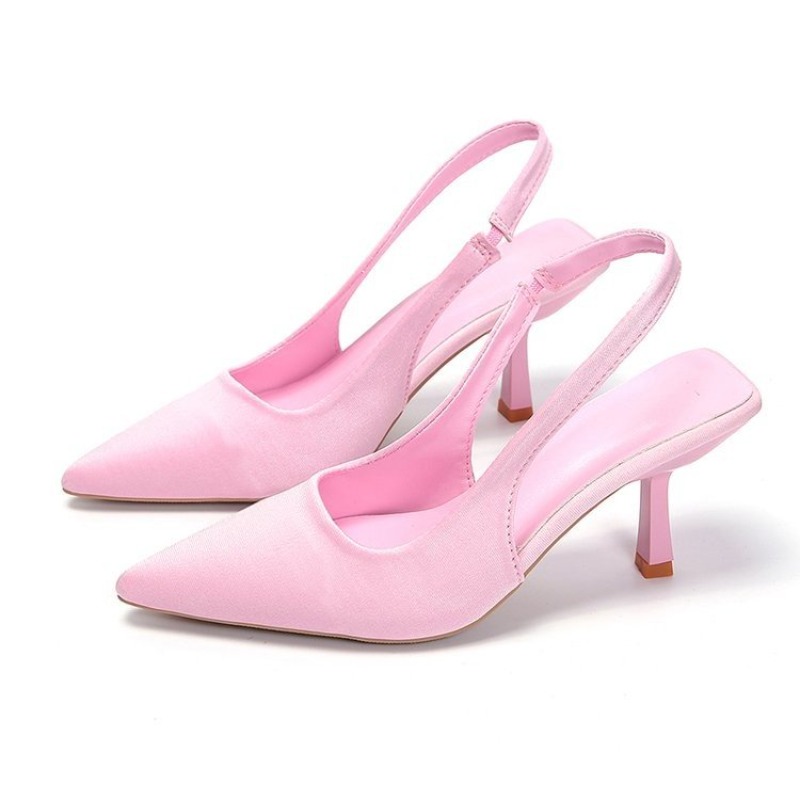 Escarpins élégants à bout poin - Slip Dress Satin avis et prix