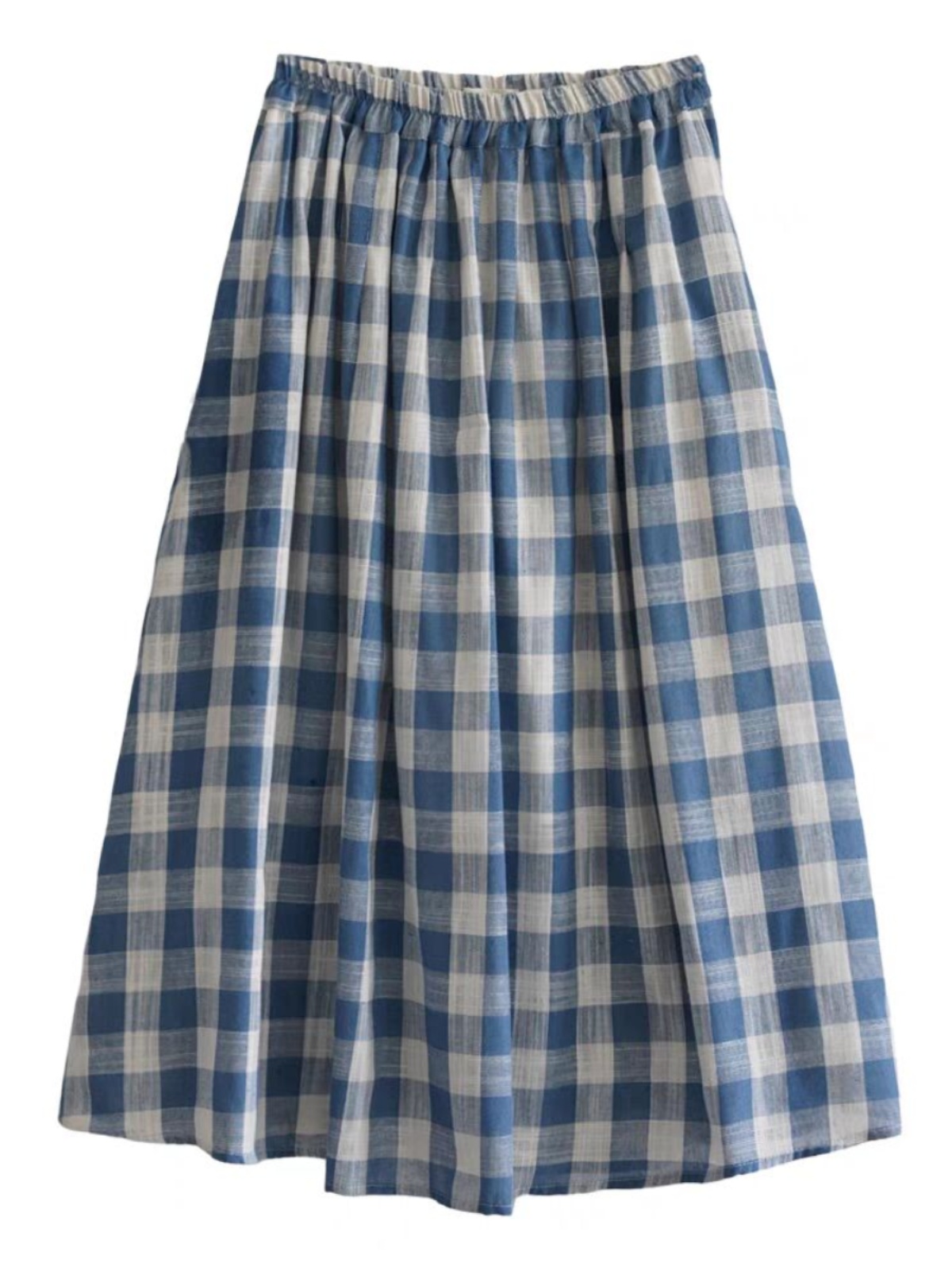 Jupe mi-longue ample en coton  - A-Line Skirt Midi avis et prix