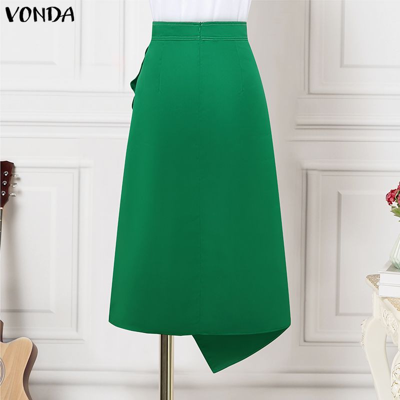 VONDA grande taille 5XL femmes - A-Line Skirt Midi avis et prix