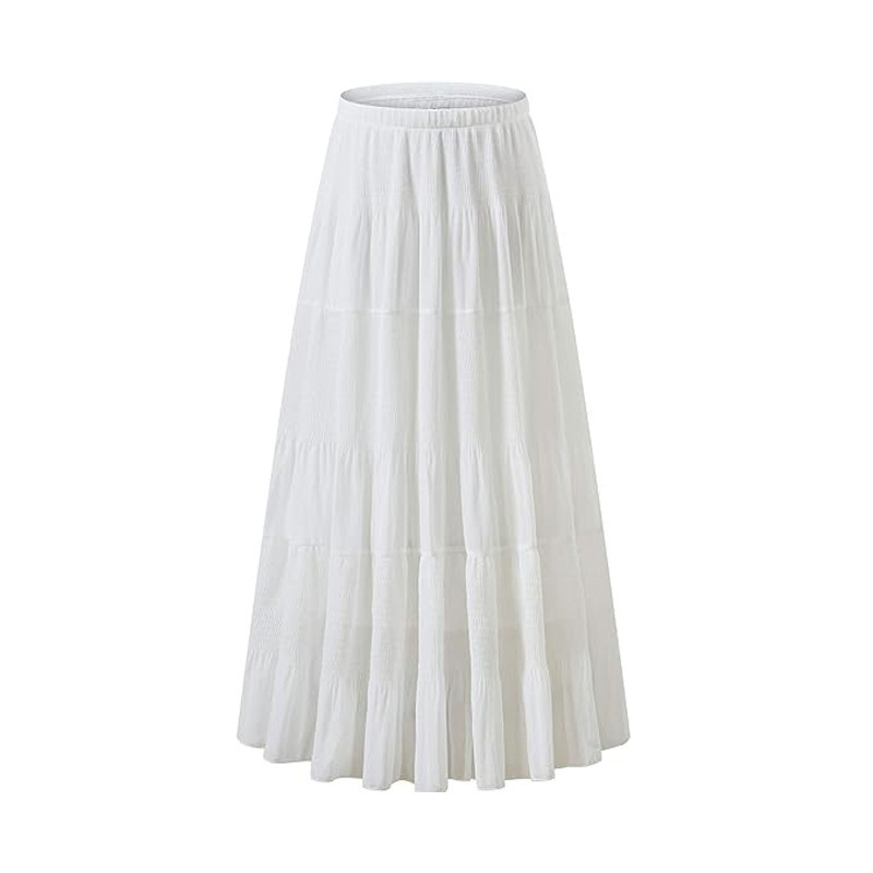 Jupe longue à taille haute et  - A-Line Skirt Midi avis et prix