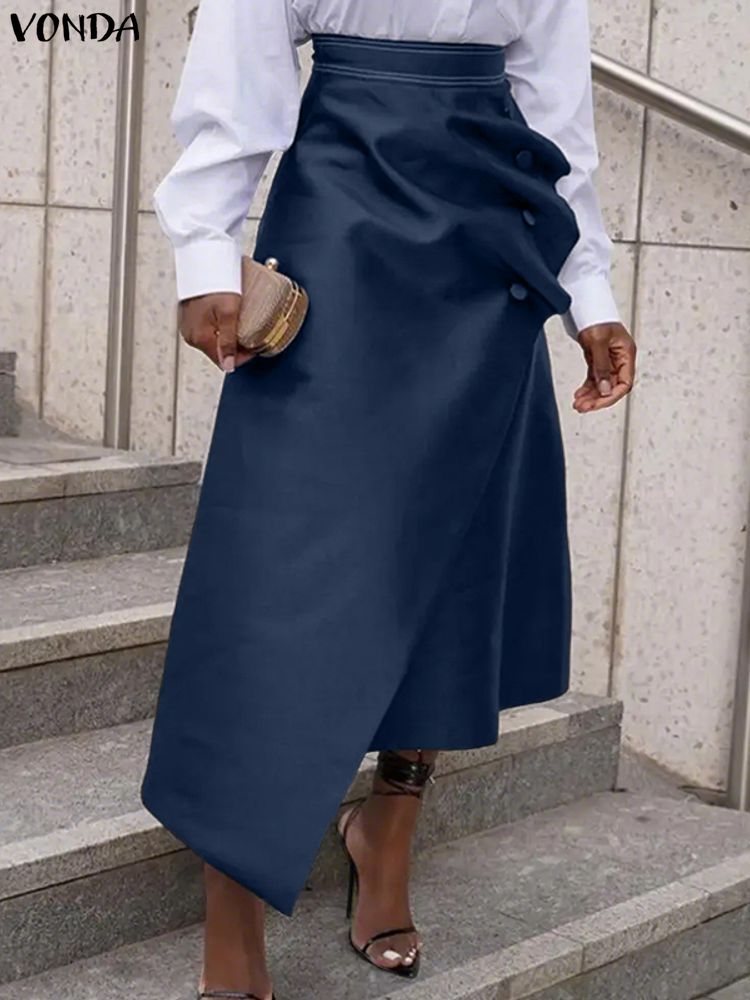 Grande taille Satin Jupes VOND - A-Line Skirt Midi avis et prix