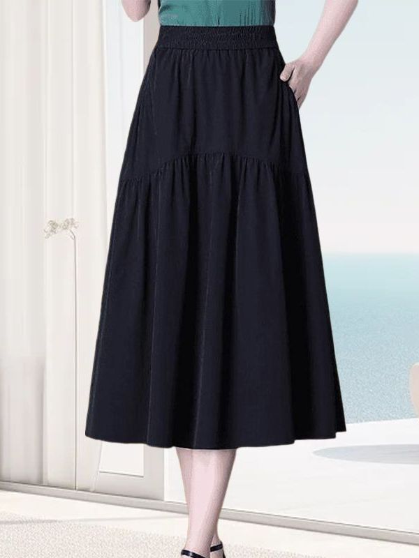 Jupe midi évasée confortable t - A-Line Skirt Midi avis et prix