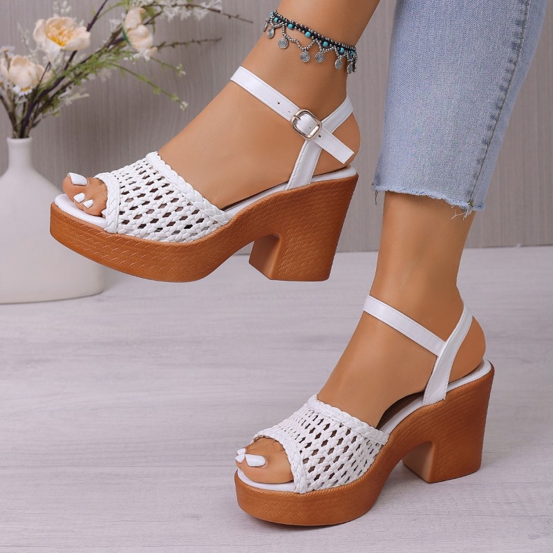 Sandales à talons hauts tressé - Women'S Fashion For Summer 2025 avis et prix